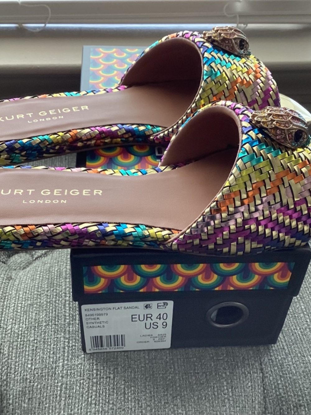 Kurt Geiger London Kensington Slide Sandal, size US9/EU40 - Picture 9 of 12